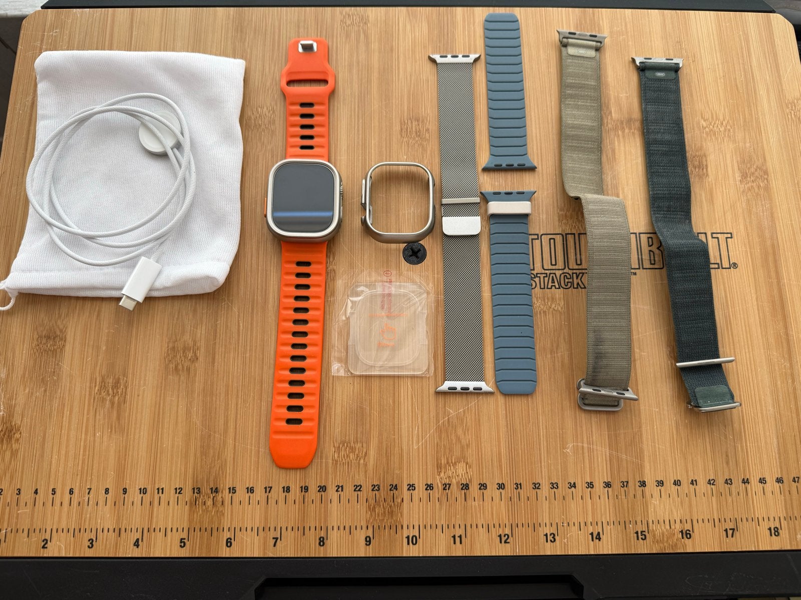 Apple Watch Ultra 2 - 49mm Titanium GPS + Cellular, Ophalen, Afstand, IOS, Oranje