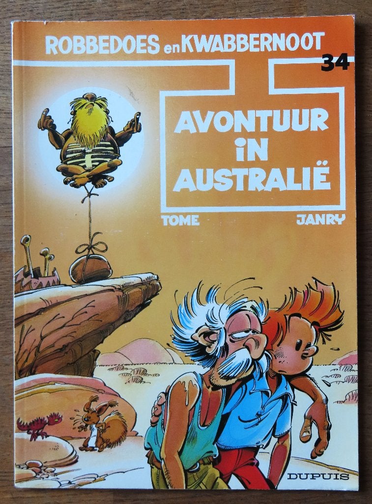 Robbedoes en Kwabbernoot: Avontuur in Australië ( nr 34 ), Eén stripboek, Ophalen of Verzenden, Gelezen