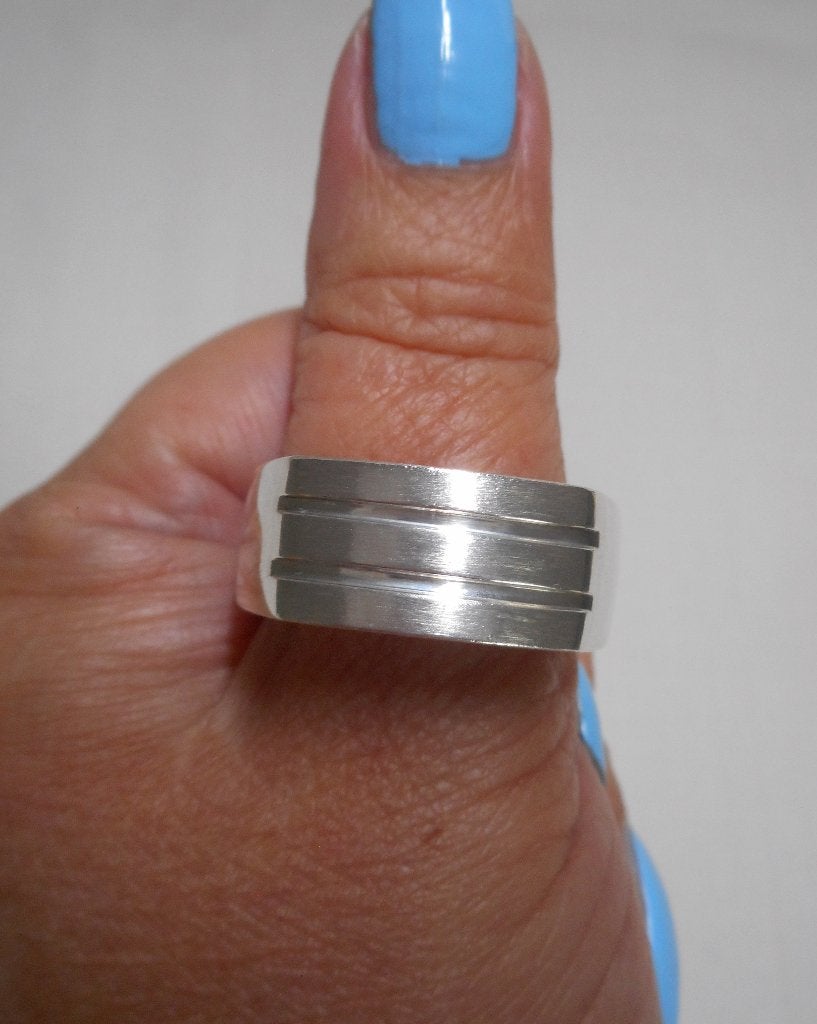 Zilveren heren ring maat 21.5  nr.705, Sieraden, Tassen en Uiterlijk, 20 of groter, Verzenden, Heer, Zo goed als nieuw