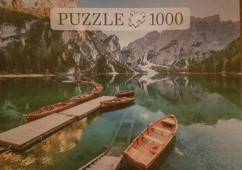 Puzzel Praagse Wildsee / Lago di Braies 1000 pc.zgan, Ophalen of Verzenden, 500 t/m 1500 stukjes, Zo goed als nieuw, Legpuzzel