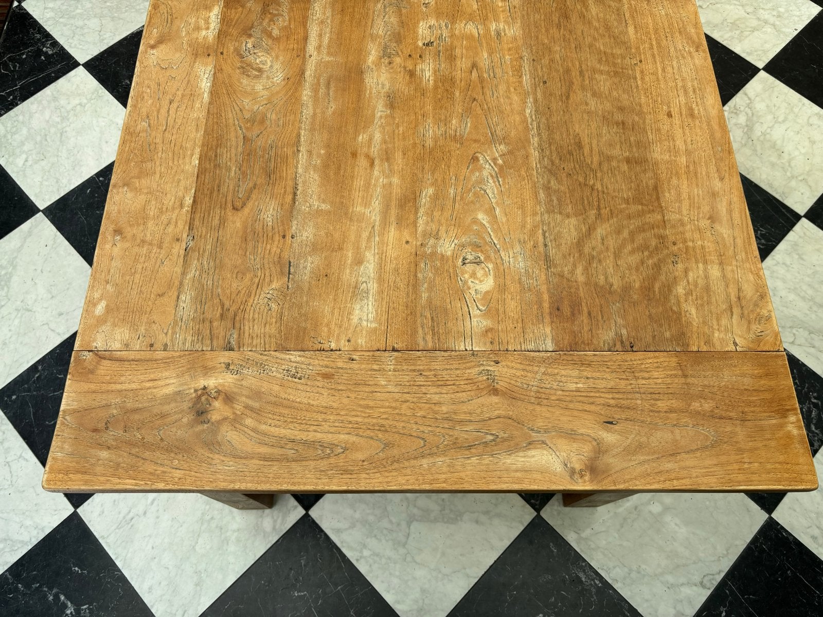 Teakhouten tafel 240x100cm, koloniale stijl, Ophalen, Gebruikt, 100 tot 150 cm, Koloniaal