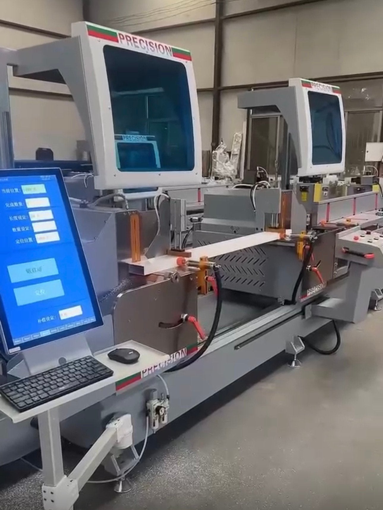 CNC Aluminium Profielzaag & Dubbele Kopzaag, Ophalen of Verzenden, 1200 watt of meer, Afkortzaag, 70 mm of meer