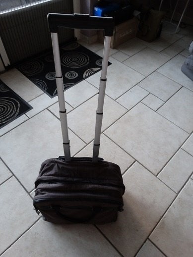 Trolleytas/Laptopkoffer op wielen., Handvat, Trolleytas, 17 inch of meer, Ophalen of Verzenden