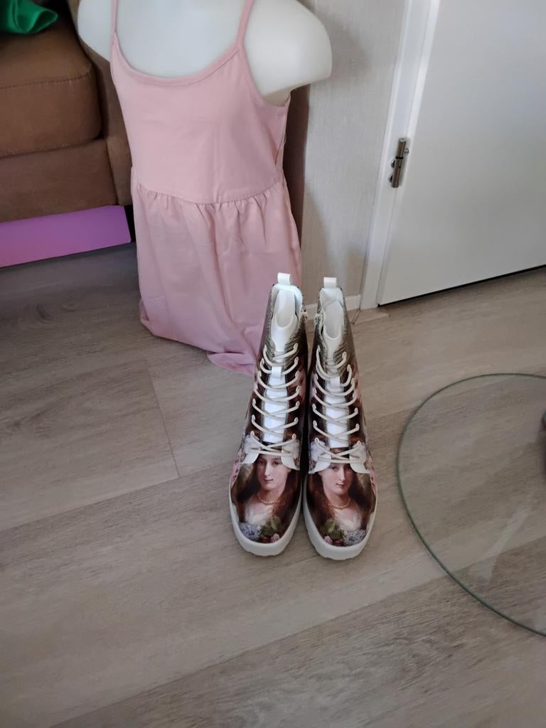 Veterlaarzen met print Koi Footwear maat 41, Koi footwear, Wit, Lage of Enkellaarzen, Nieuw