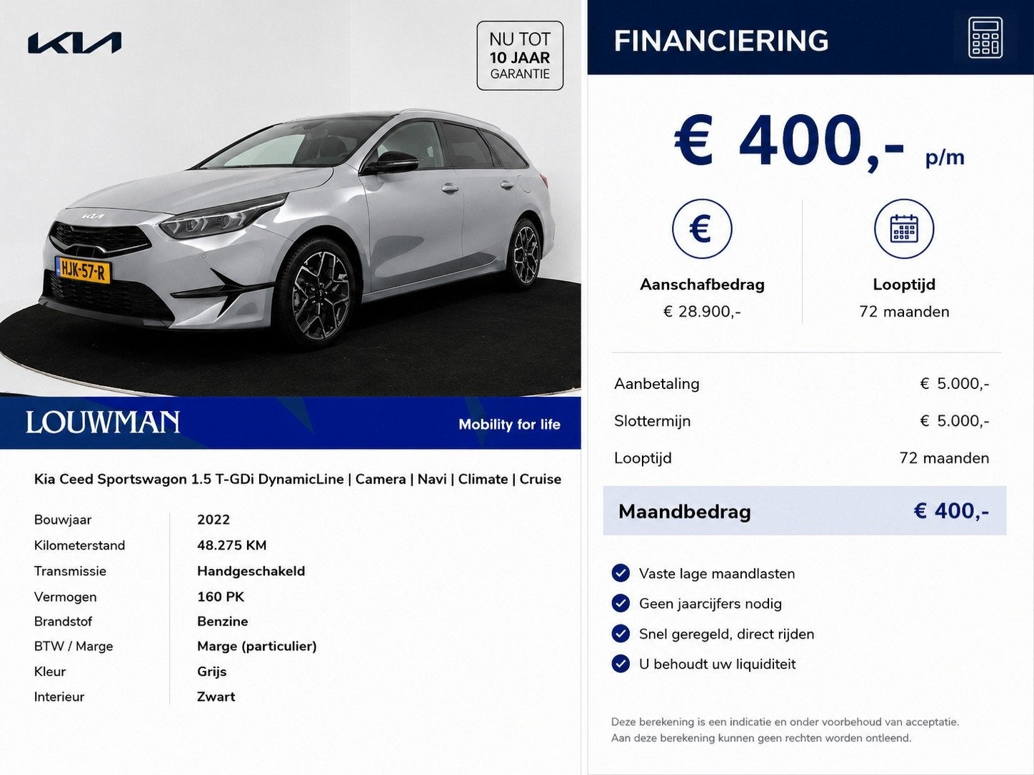 Kia Ceed Sportswagon 1.0 T-GDi Design Edition | 10 Jaar Gara, Voorwielaandrijving, 12 maanden, Gebruikt, Handgeschakeld