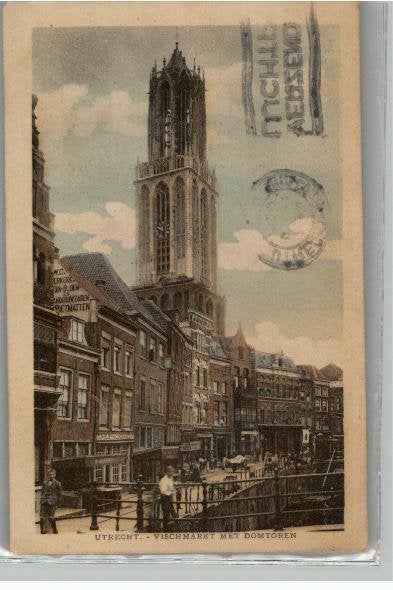 Utrecht Vischmarkt+Domtoren st 1929 Galerie Modernes