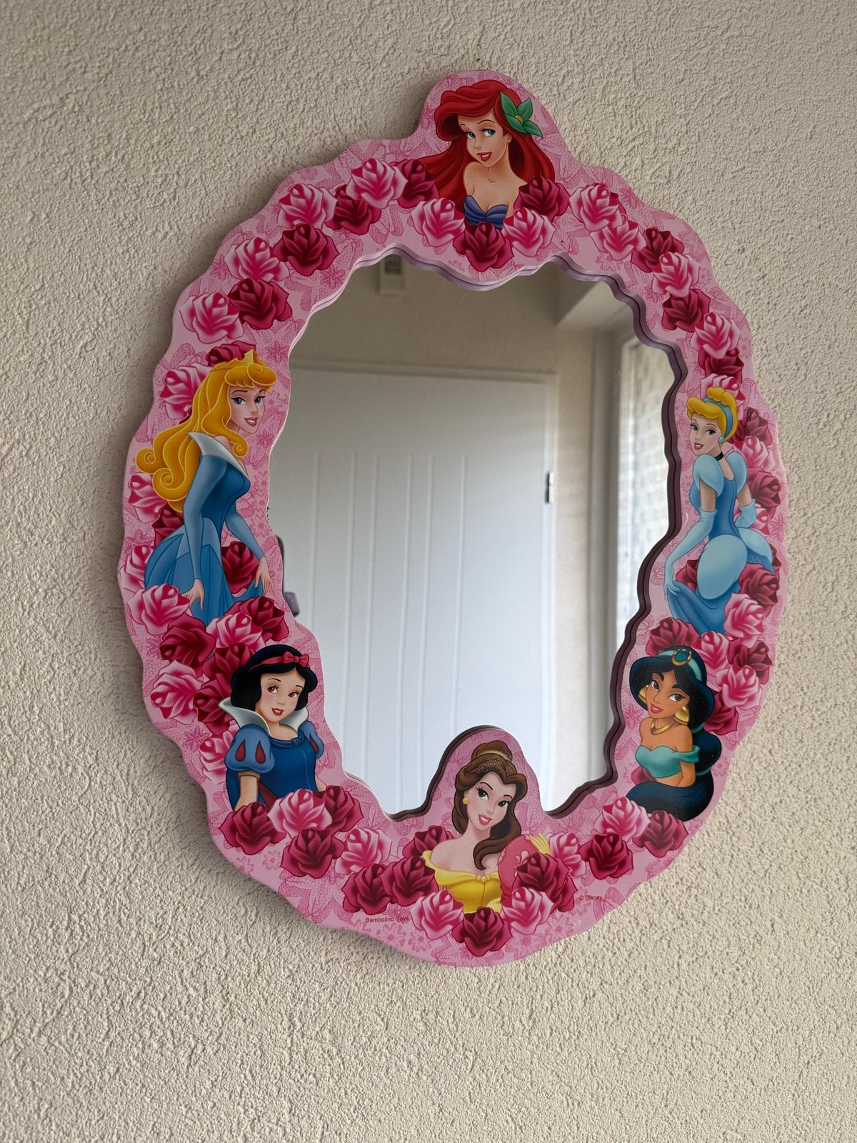 Disney Prinsessen Spiegel - 49x38 cm, Minder dan 50 cm, Gebruikt, Ophalen of Verzenden, Minder dan 100 cm