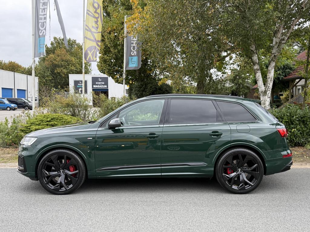 Audi Q7 60 TFSIe quattro S-Line Competition 456PK Pano•360, Auto's, Audi, Automaat, 14 kWh, Gebruikt, Euro 6