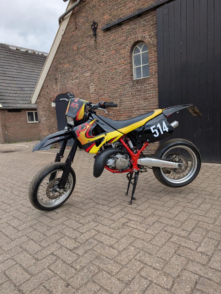 Aprilia rx 125 op a1 kenteken supermoto ktm exc, Ophalen of Verzenden