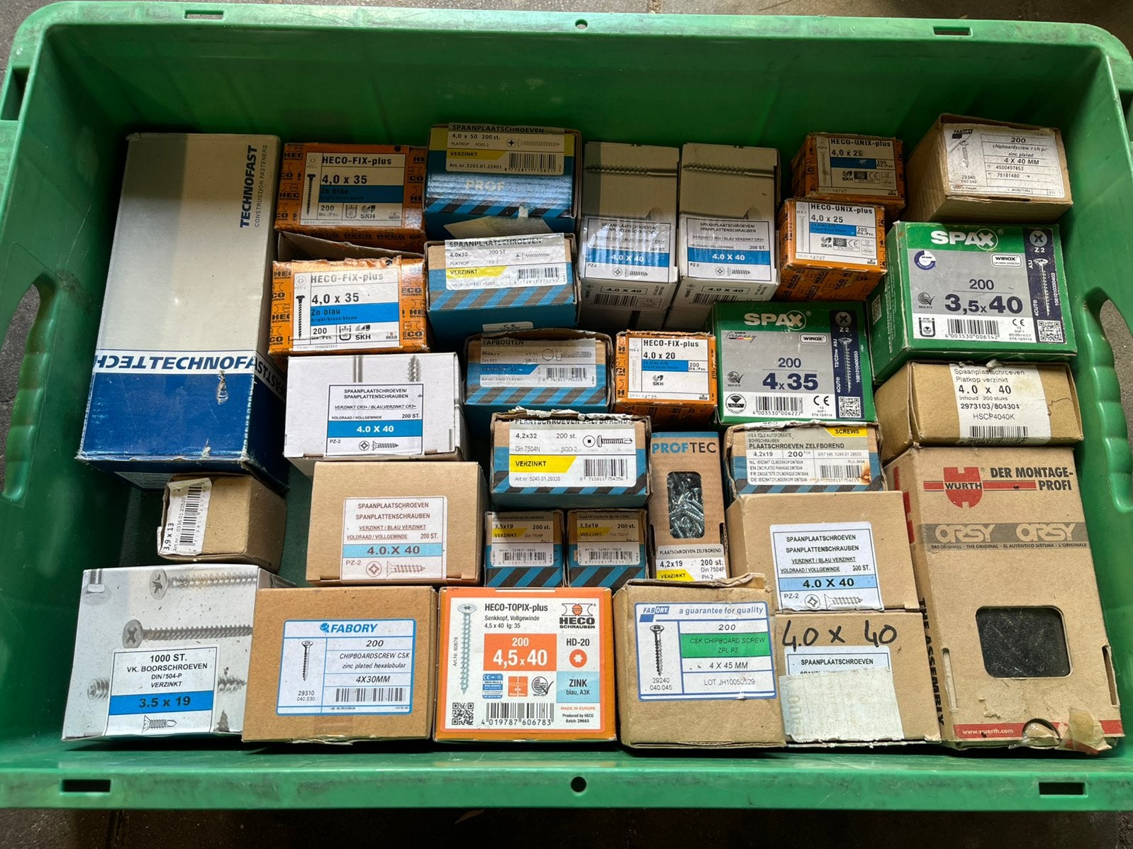 Diverse soorten en maten schroeven aangeboden., Ophalen, Nieuw, Minder dan 50 mm, Schroeven