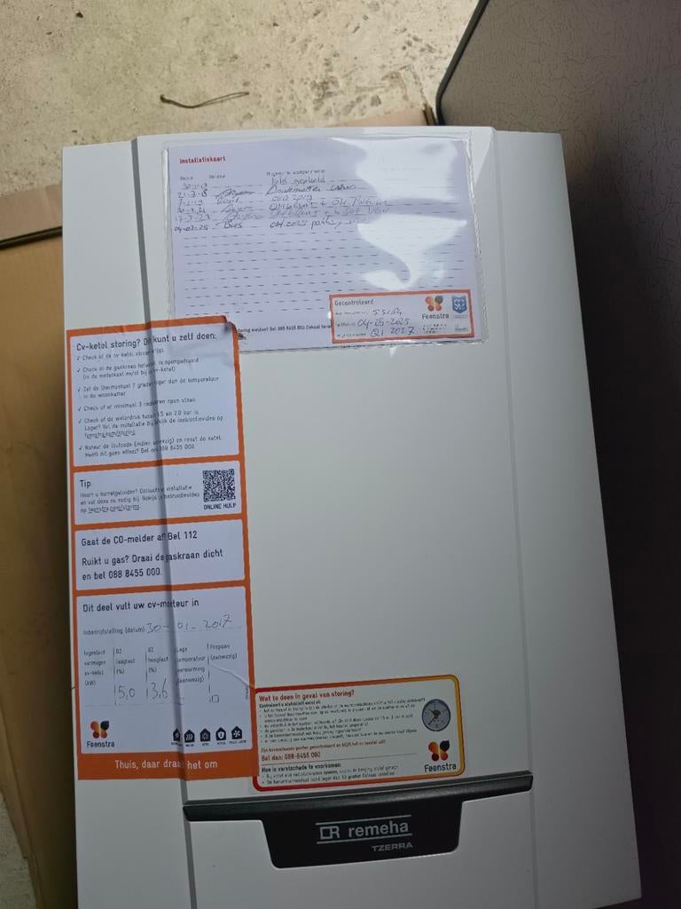 Remeha Tzerra M 28c PlusCCS met e-Twist, Ophalen, 30 tot 80 cm, Gebruikt, Hoog rendement (Hr)