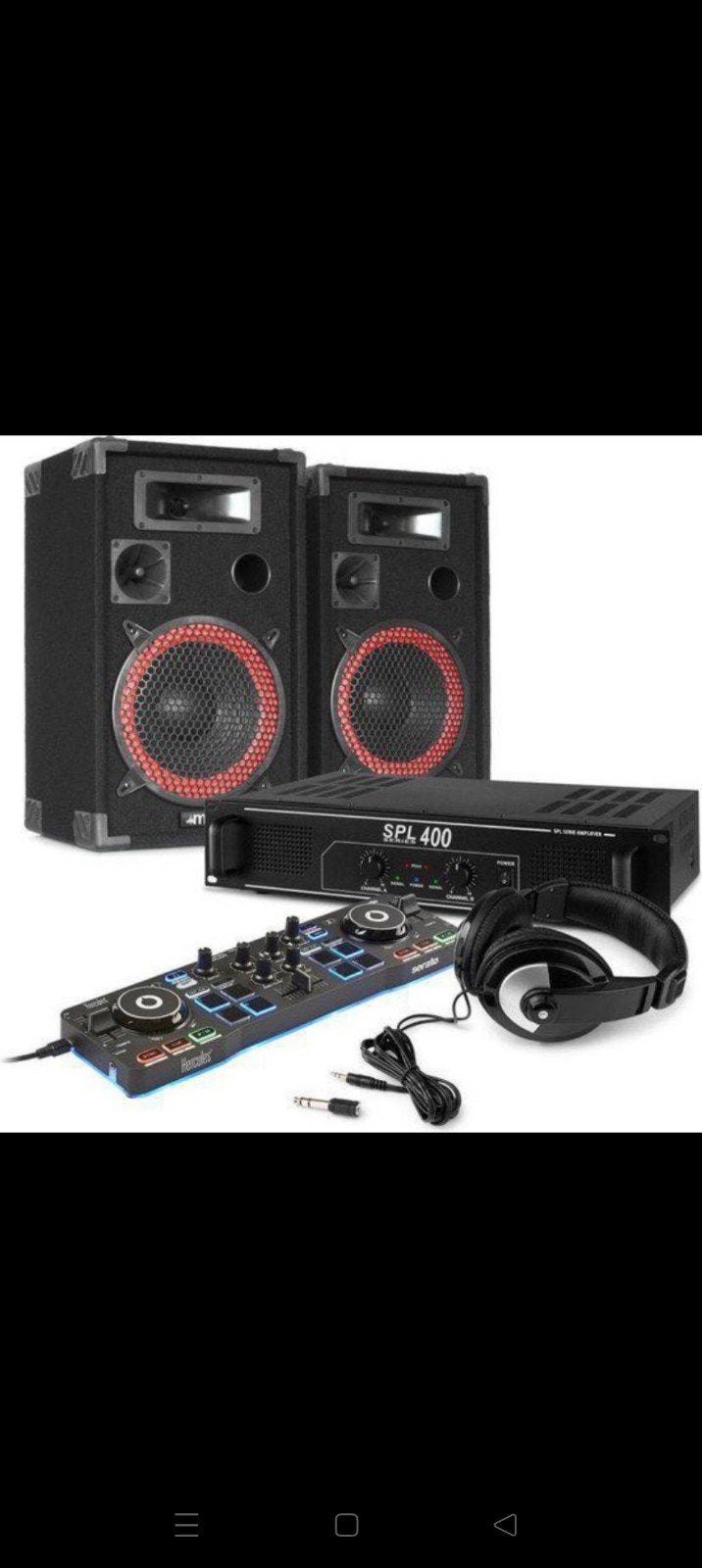 Complete DJ-set met Hercules controller, versterker, speake, Ophalen, Gebruikt, Dj-set, Overige merken