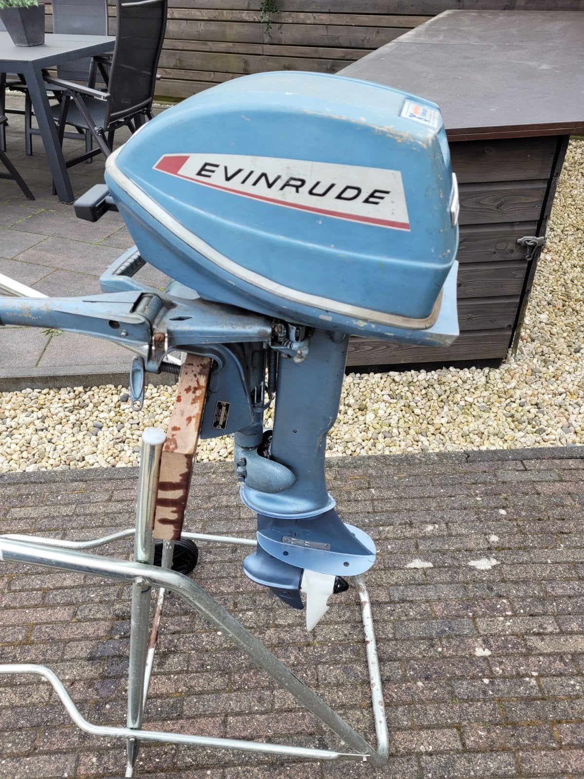 Evinrude 6pk vaarbewijsvrij vintage retro klassiek,, Watersport en Boten, Ophalen, Gebruikt, 5 tot 10 pk, Buitenboordmotor
