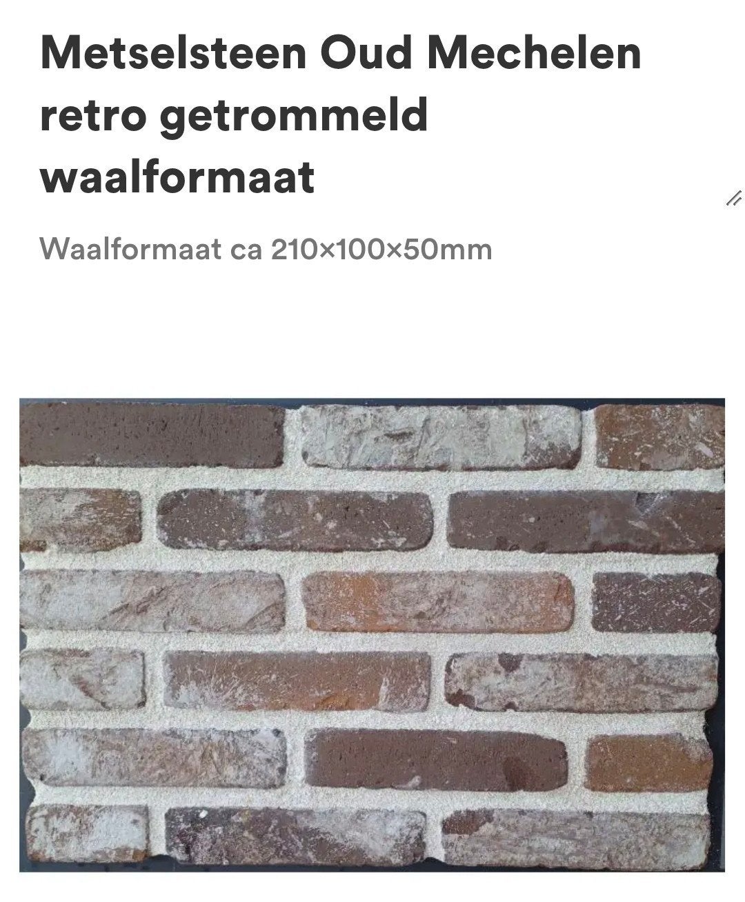 retro metselstenen, Ophalen, Nieuw, Bakstenen