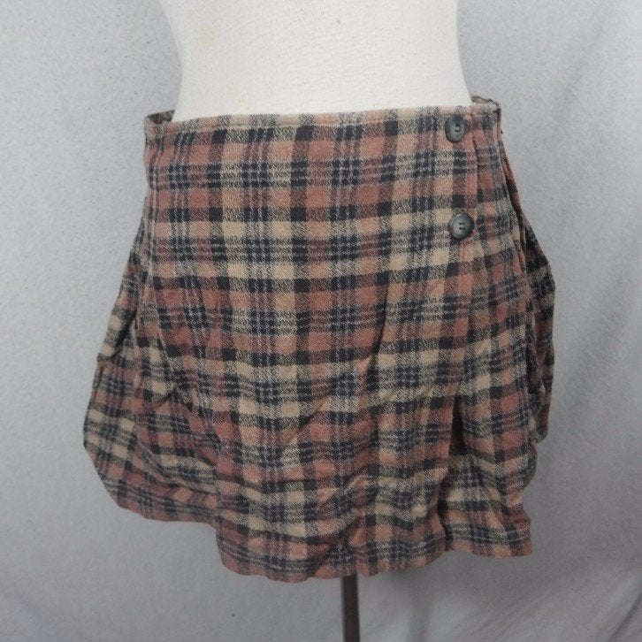 Leuke geruite katoenen minirok.Mt 38.Merk Marca, Kleding | Dames, Maat 38/40 (M), Bruin, ., Ophalen of Verzenden