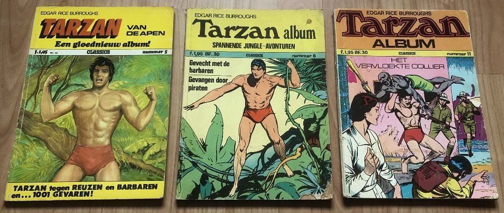 TARZAN - CLASSICS - 3 ALBUMS NRS 5, 6 EN 11 -1972-1973, Boeken, Meerdere stripboeken, Ophalen of Verzenden, Zo goed als nieuw