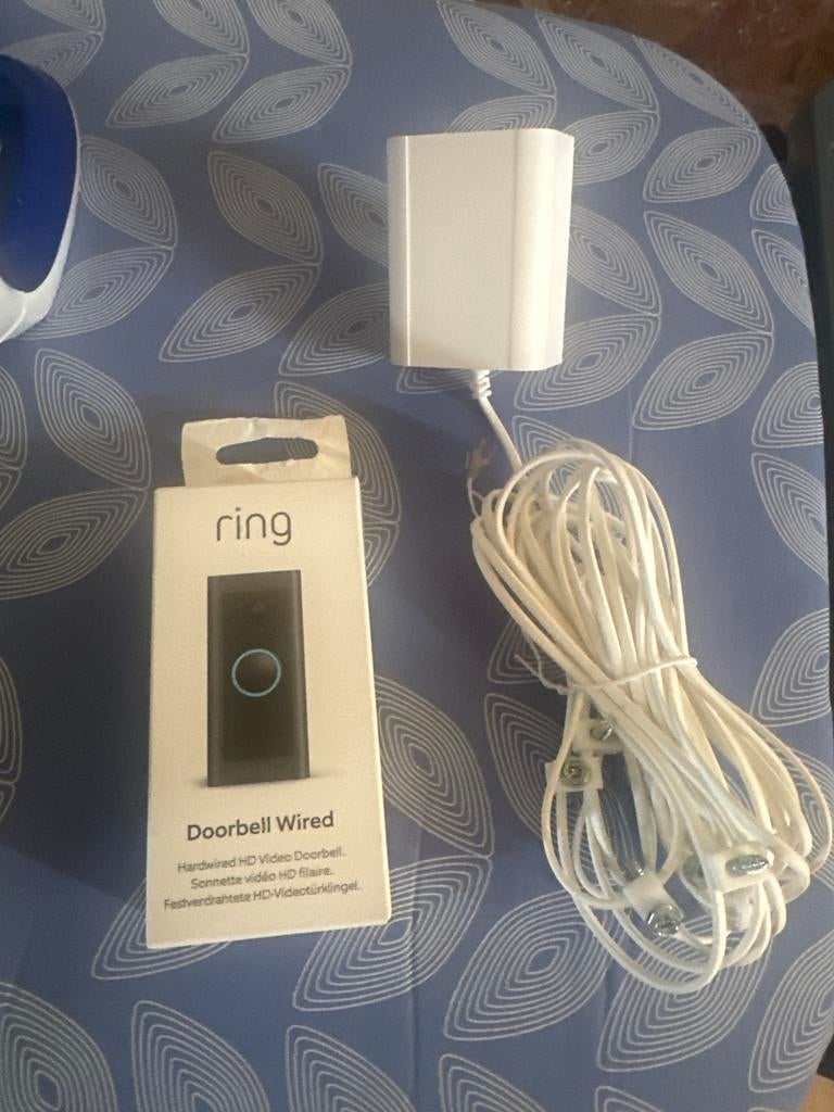 Ring Doorbell Wired, Huis en Inrichting, Deurbellen, Ophalen, Bewegingsdetectiesensor, Gebruikt, Bedraad