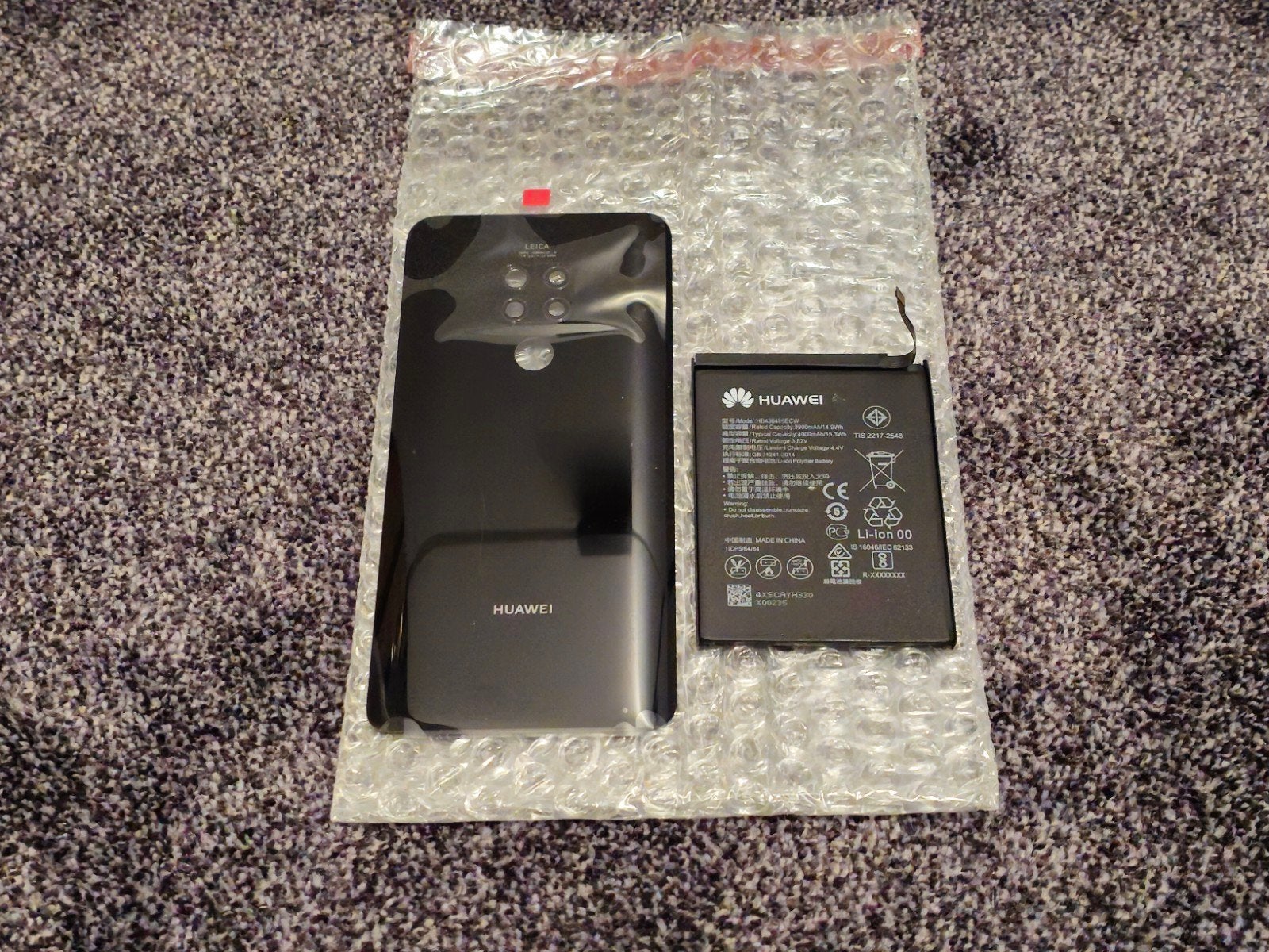 Accu + backcover voor Huawei Mate 20, Telecommunicatie, Mobiele telefoons | Huawei, Ophalen of Verzenden, Nieuw, Zwart, Zonder abonnement