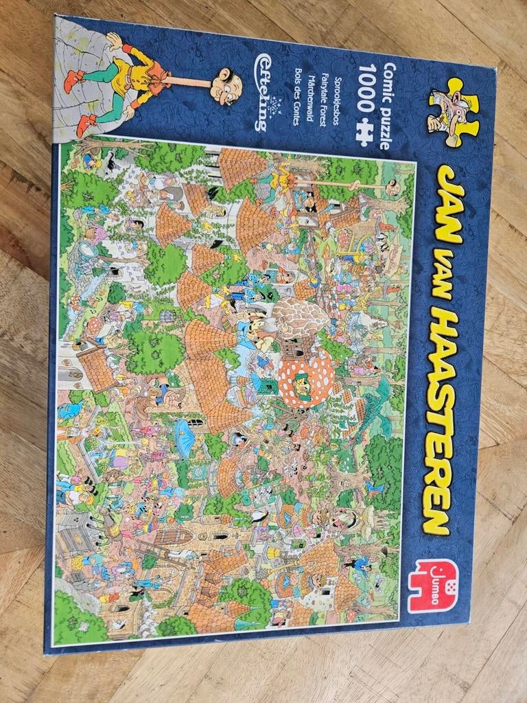 Jan van Haasteren Efteling Sprookjesbos Puzzel 1000 stukjes, Hobby en Vrije tijd, Denksport en Puzzels, Ophalen of Verzenden, 500 t/m 1500 stukjes