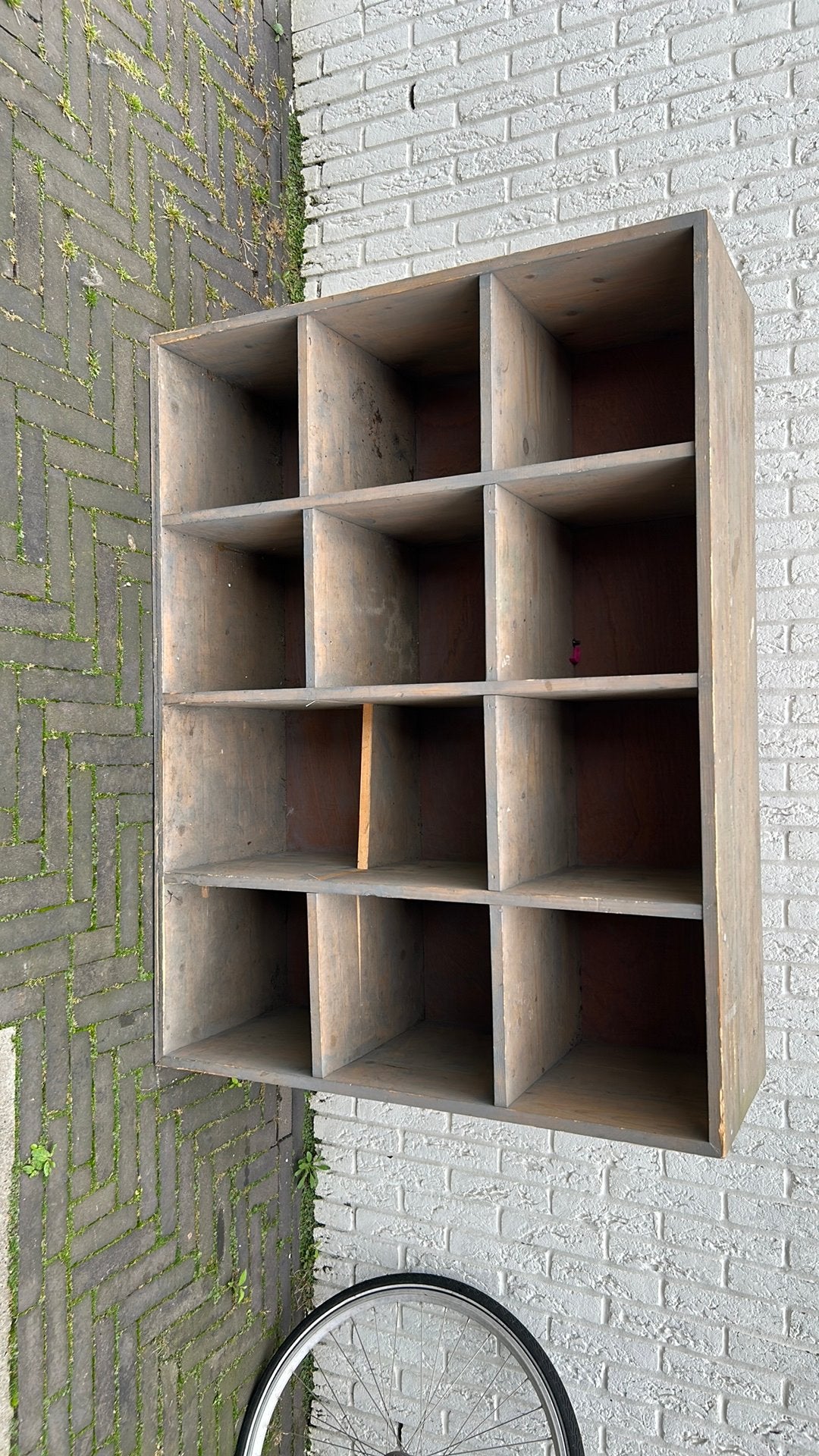Stijger houten vakken kast, Ophalen, Gebruikt, Hout, Overige typen