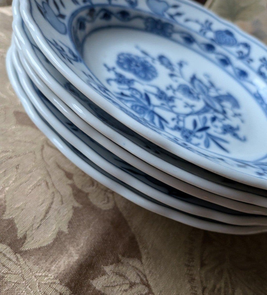 Antiek Carl Teichert Zwiebelmuster Porselein Set (1882-1929), Ophalen