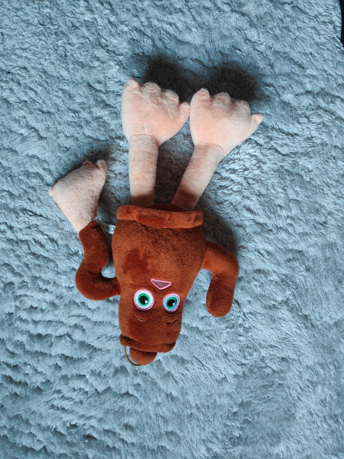 Grappige bruine knuffel met groene ogen, Overige merken, Overige karakters, Overige typen, Ophalen of Verzenden