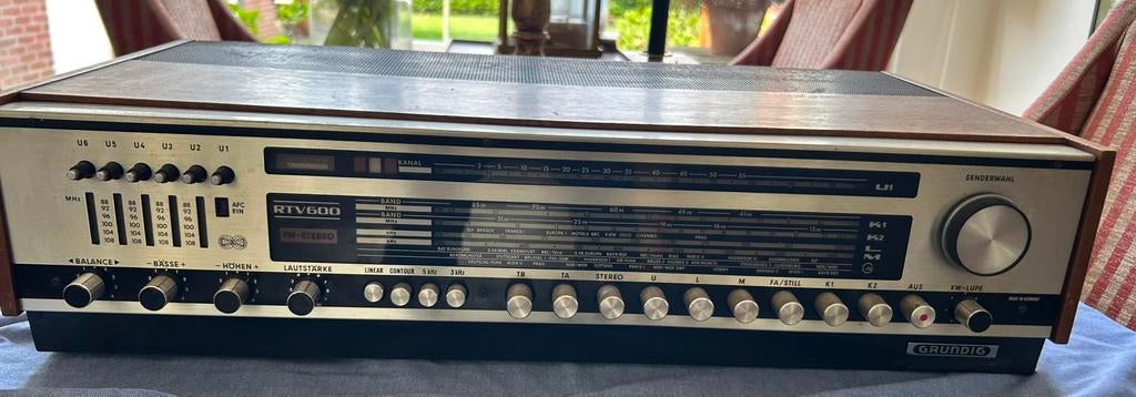Grundig RTV600 radio/versterker. Vintage, Ophalen of Verzenden