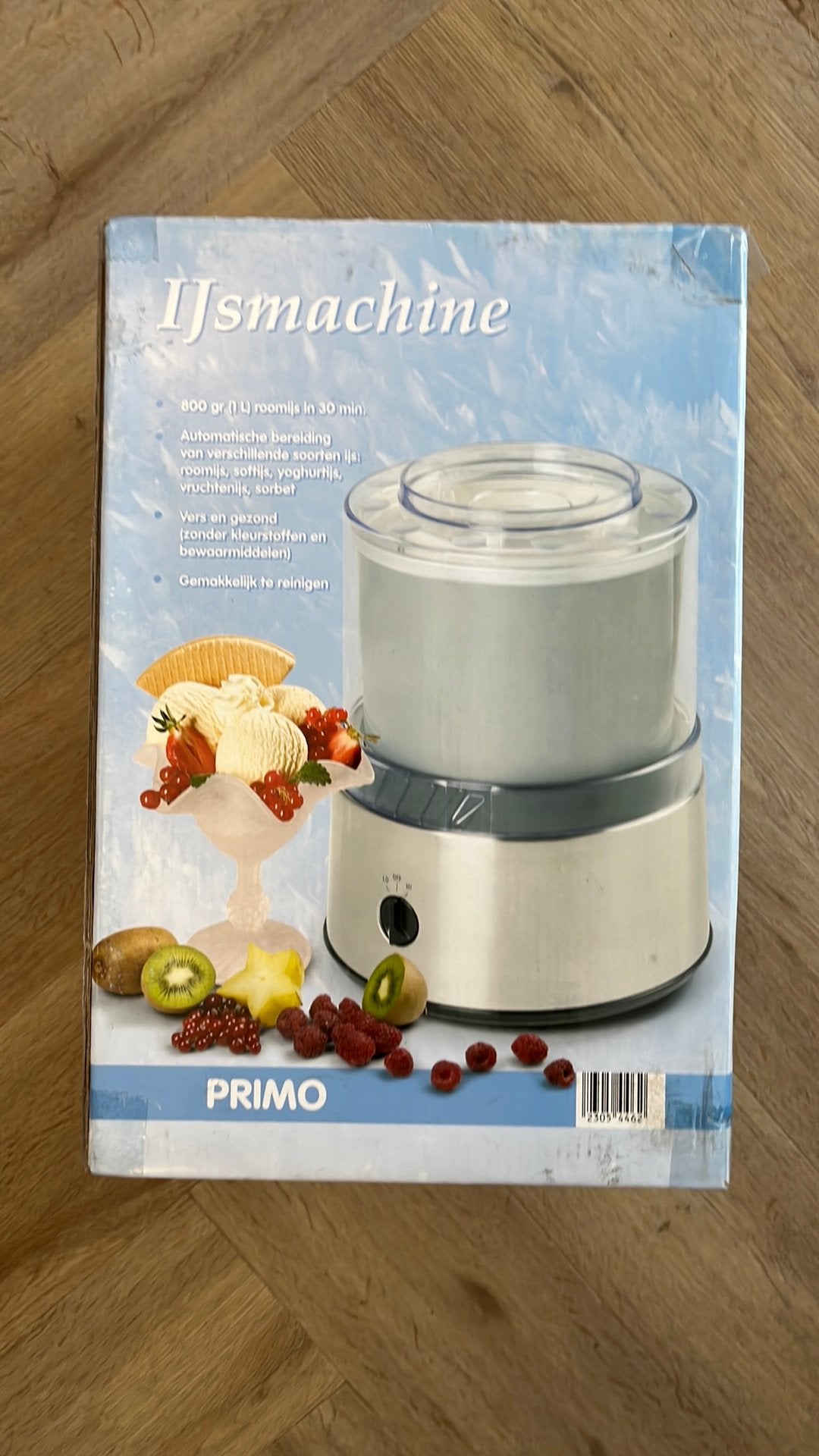 Primo ijsmachine, Ophalen, Nieuw