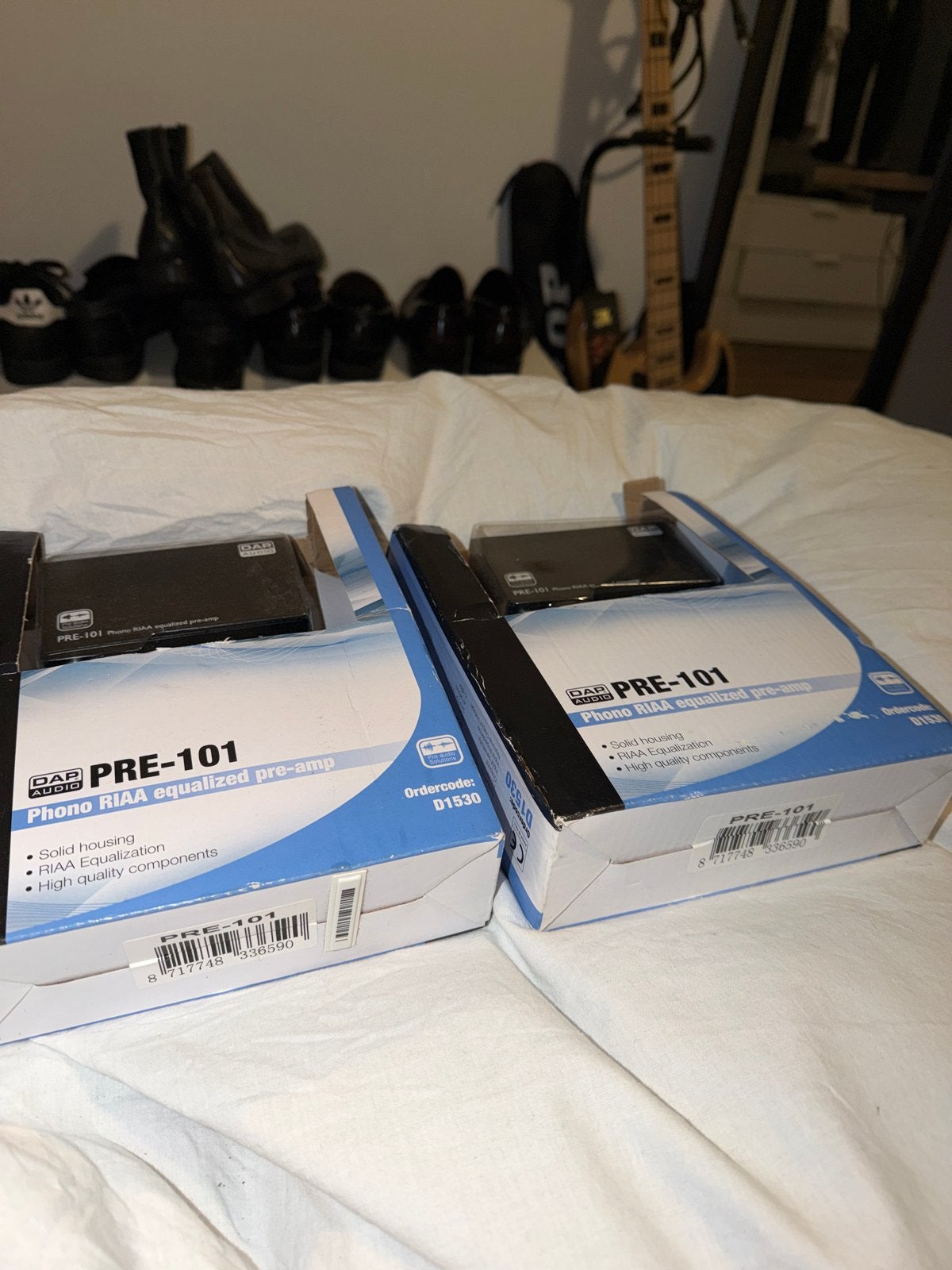 DAP Audio PRE-101 Phono RIAA Equalized Pre-amp (2 stuks), Ophalen of Verzenden, Zo goed als nieuw, Overige merken