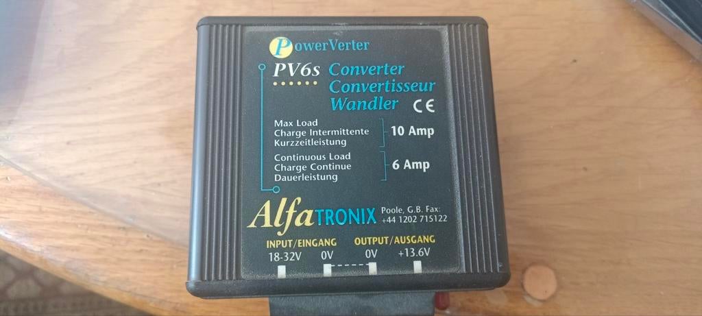 PowerVerter PV6s Converter 18-32V naar 13.6V 6A/10A, Verzenden, Gebruikt