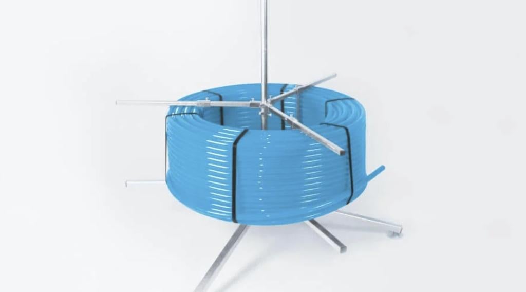 Vloerverwaming haspel te huur (niet te koop), Doe-het-zelf en Verbouw, Ophalen, 30 tot 80 cm, Cv-ketel of Combi-ketel, Minder dan 60 cm