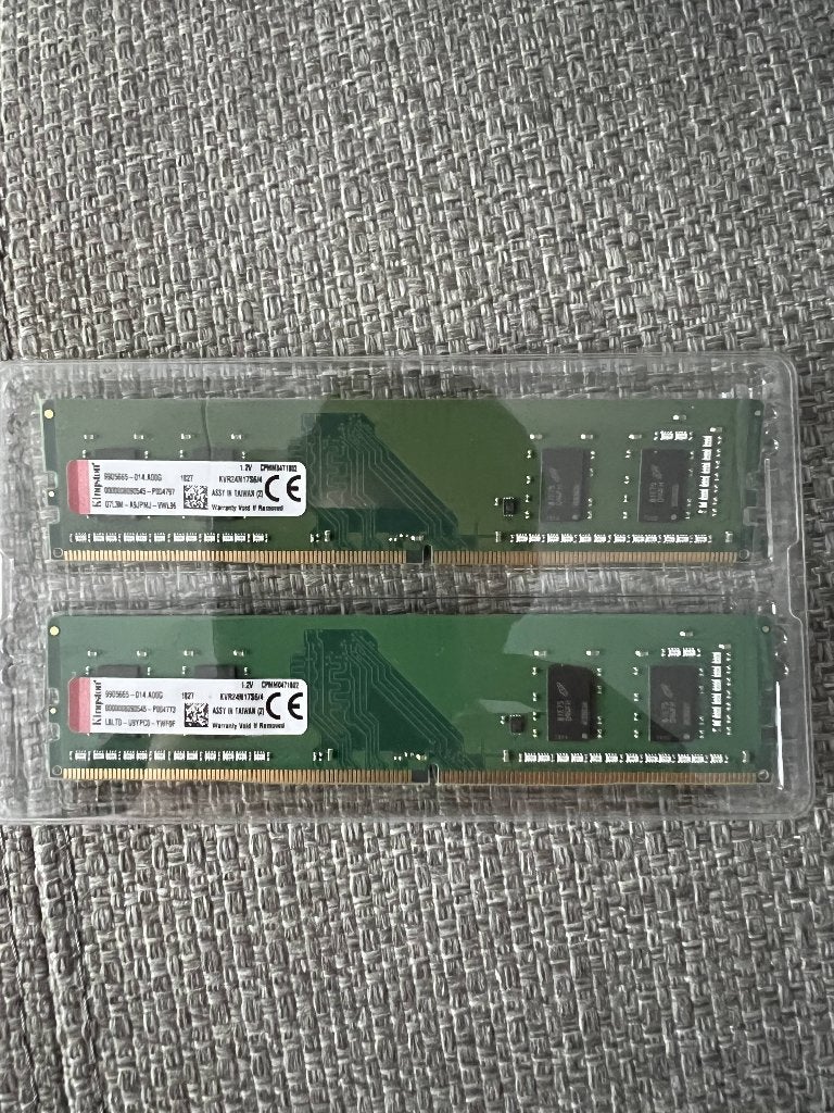 Kingston 4GB geheugen (x2), DDR4, Ophalen of Verzenden, Zo goed als nieuw, Desktop