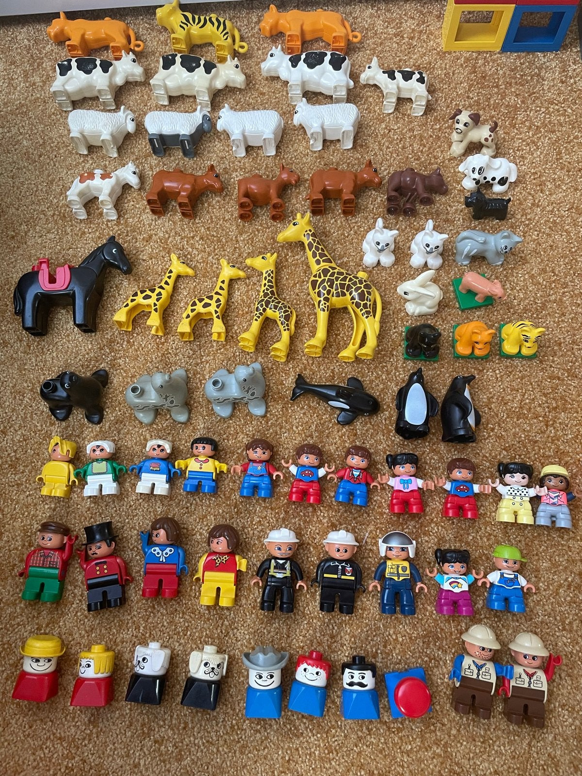 Grote collectie LEGO Duplo dieren en poppetjes, Verzenden, Gebruikt, Jongen of Meisje