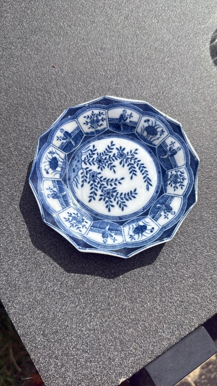 Antiek Chinees Kangxi Blauw-Wit Schoteltje (1662-1722), Antiek en Kunst, Ophalen