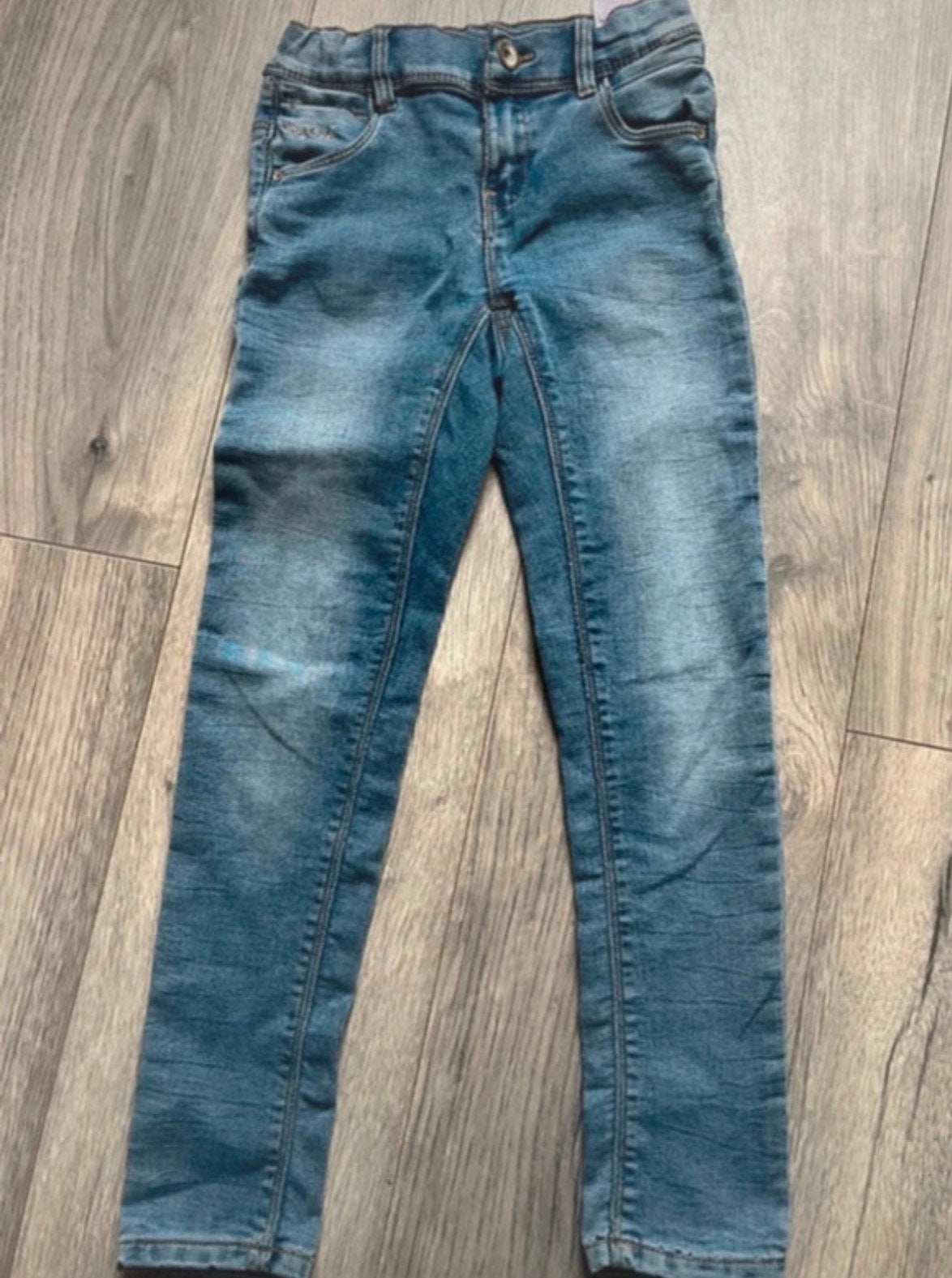 Meisjes spijkerbroek maat 122, Kinderen en Baby's, Kinderkleding | Maat 122, Ophalen of Verzenden, Gebruikt, Meisje, Broek