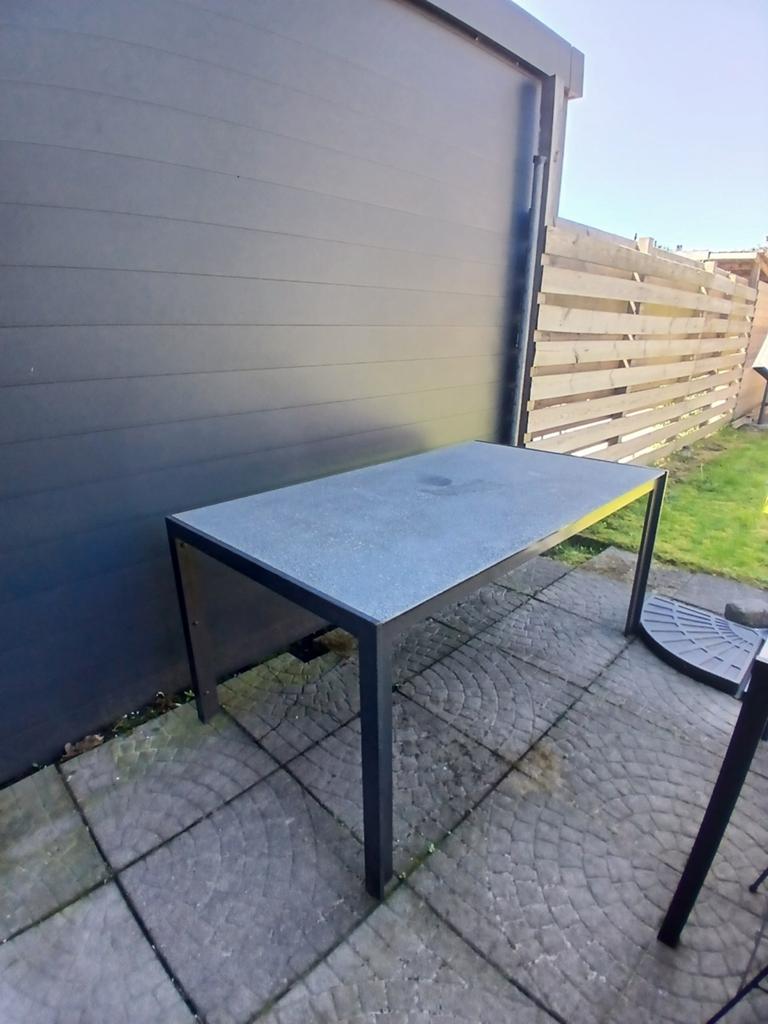 Bellagio tuintafel - Gebruikt, maar in goede staat, Ophalen of Verzenden, Gebruikt, Rechthoekig