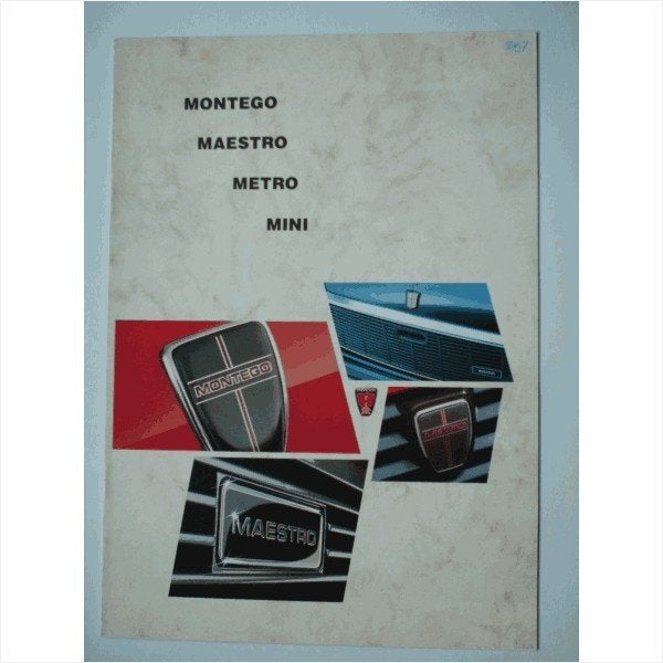 Austin Mini Metro Maestro Montego Brochure 1985 #3 Nederland, Ophalen of Verzenden, Gelezen, Overige merken