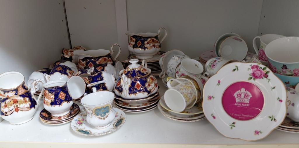 Grote collectie Royal Albert servies en theekopjes, Ophalen of Verzenden