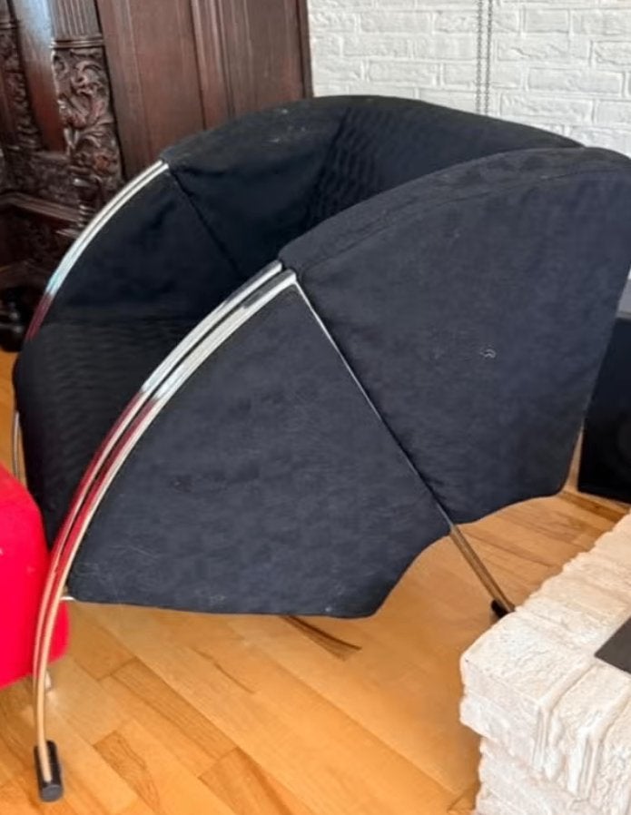 Design Fauteuil - Young international - Toga, Ophalen, Gebruikt, 75 tot 100 cm, Stof