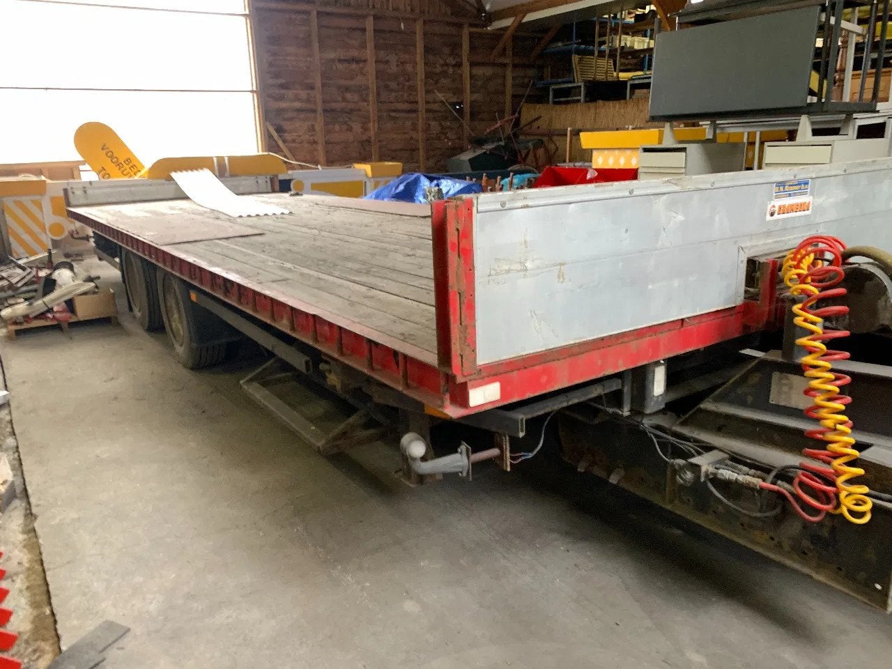 Netam-Fruehauf Aanhanger vrachtwagen met hydraulische lier, Overige, Overige typen