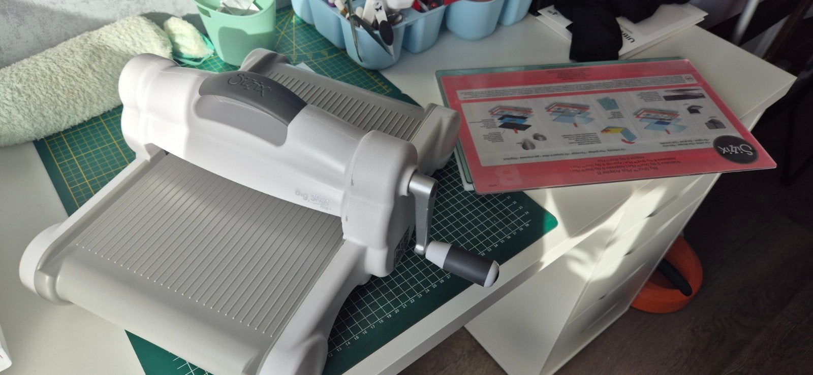 Sizzix Big Shot Stansmachine, Hobby en Vrije tijd, Ophalen, Gebruikt, Overige thema's, Geschikt voor karton