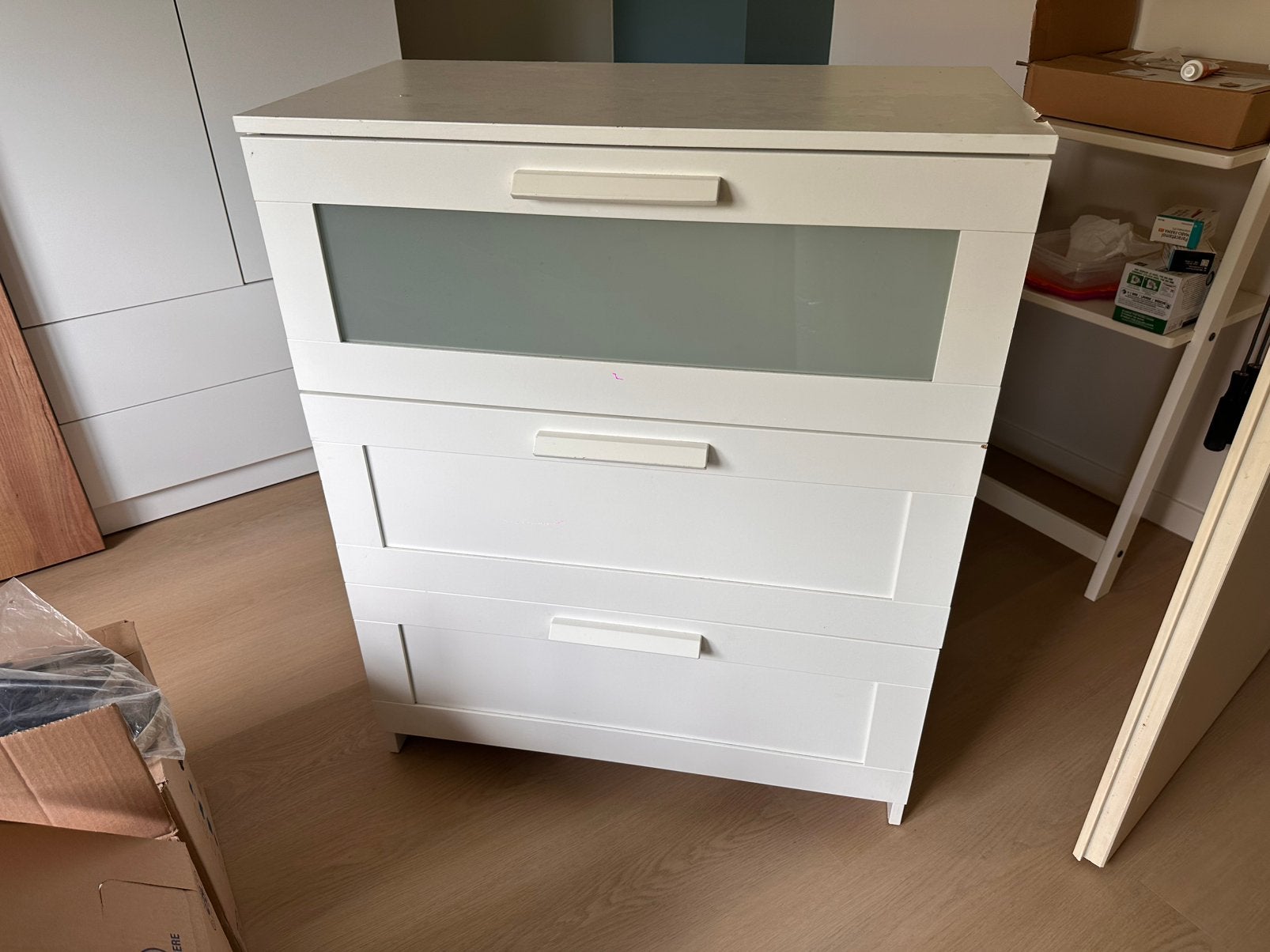 3-drawer chest (IKEA Brimnes), Ophalen, Gebruikt