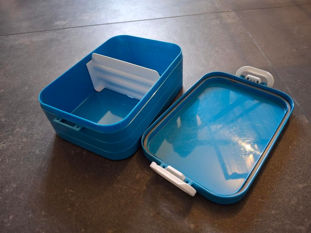 Mepal Broodtrommel Blauw 900ml - Compact & Lekvrij, Kunststof, Ophalen of Verzenden, Broodtrommel, Gebruikt