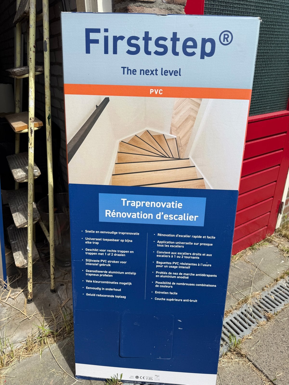 2x Firststep traprenovatieset PVC-treden naturel eiken, Ophalen, Nieuw, Trap, Minder dan 2 meter