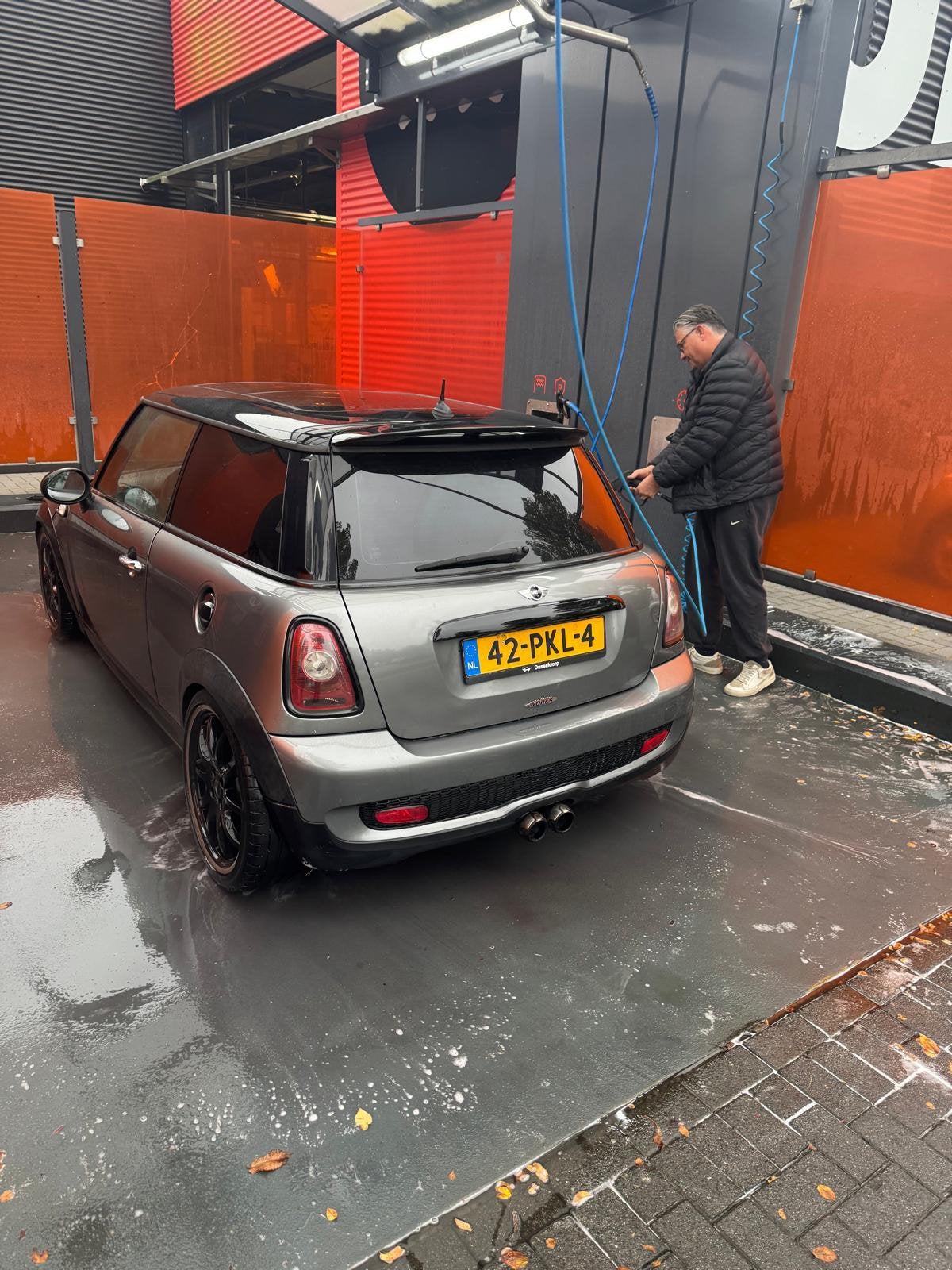 Minicooper S zilvergrijs met open dak J.C.W uitvoering, Ophalen of Verzenden