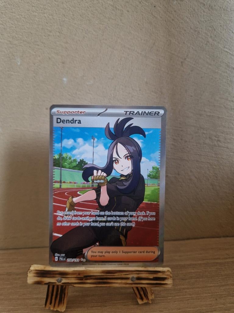 Pokemon Dendra, Ophalen of Verzenden, Zo goed als nieuw, Losse kaart, Foil