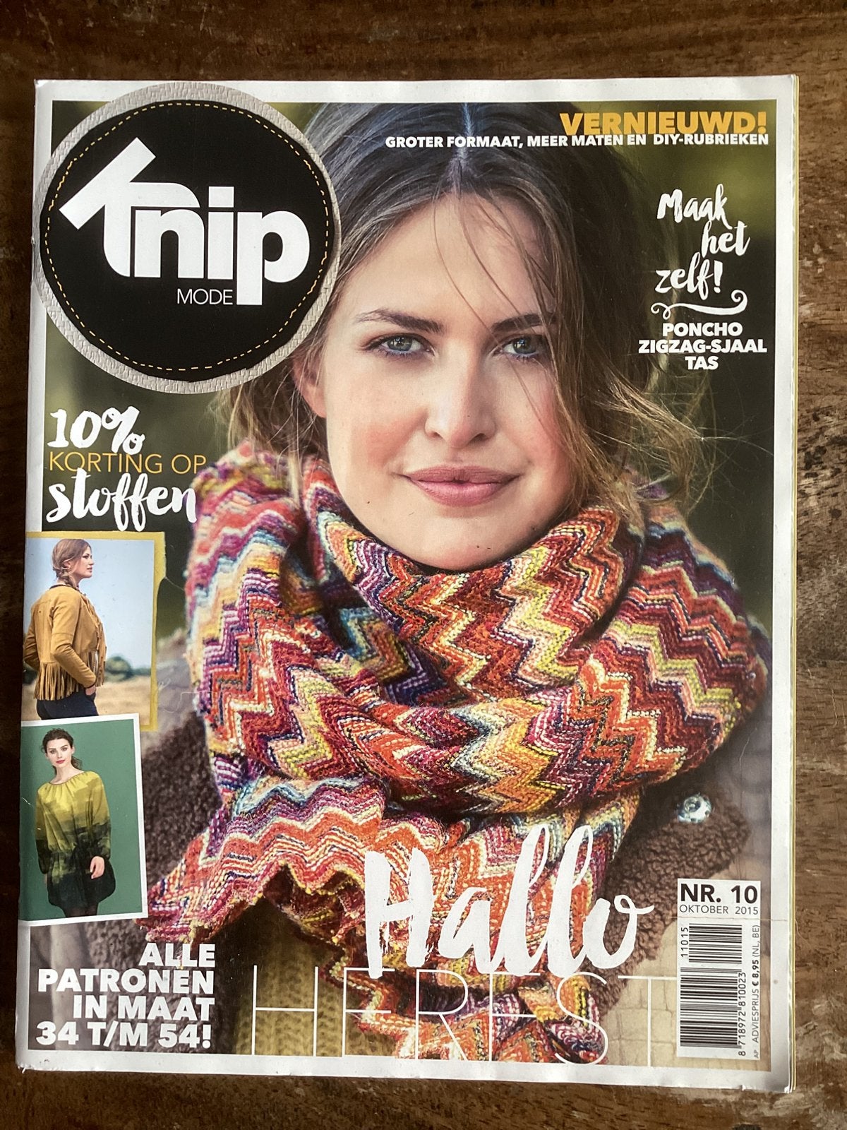 Knipmode, Oktober 2015., Ophalen of Verzenden, Zo goed als nieuw, Vrouw, Knipmode