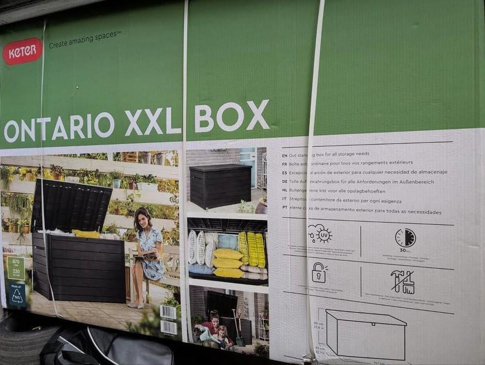 Keter Ontario XXL Box - Ruime Opbergbox voor Buiten, Ophalen of Verzenden, Nieuw, Kunststof, Overige typen