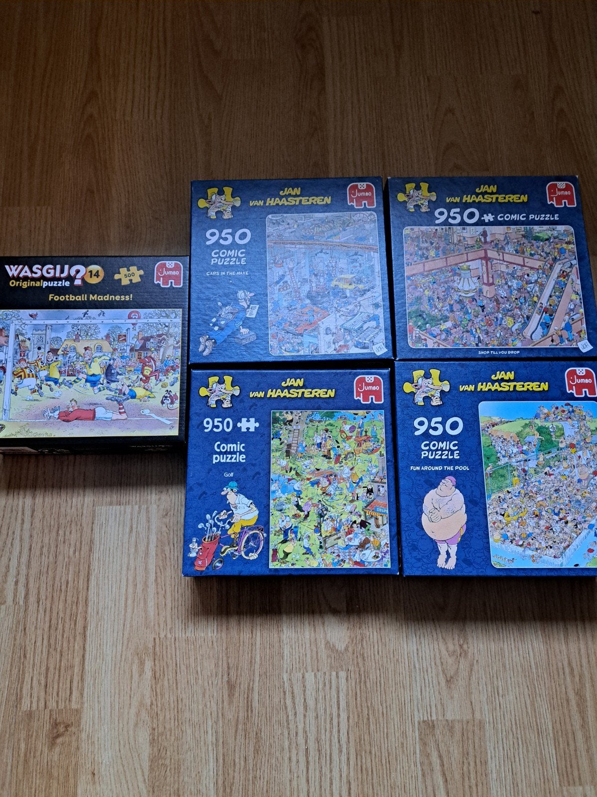 Jan van Haasteren & Wasgij Puzzels - 5 stuks, Ophalen of Verzenden, 500 t/m 1500 stukjes, Gebruikt, Legpuzzel