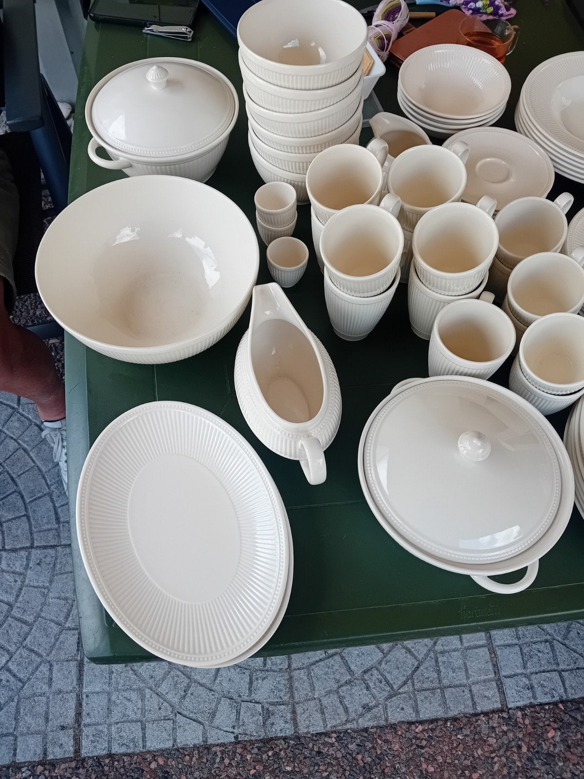 servies, Ophalen